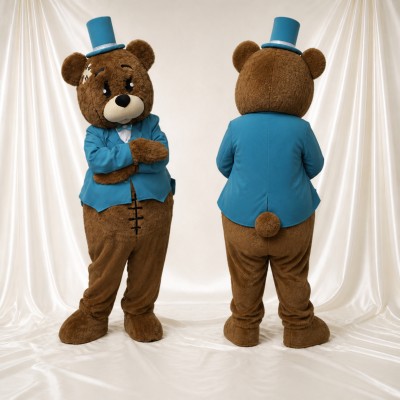 Brown Bear Mascot Costume Full Body for Adults Stage Events