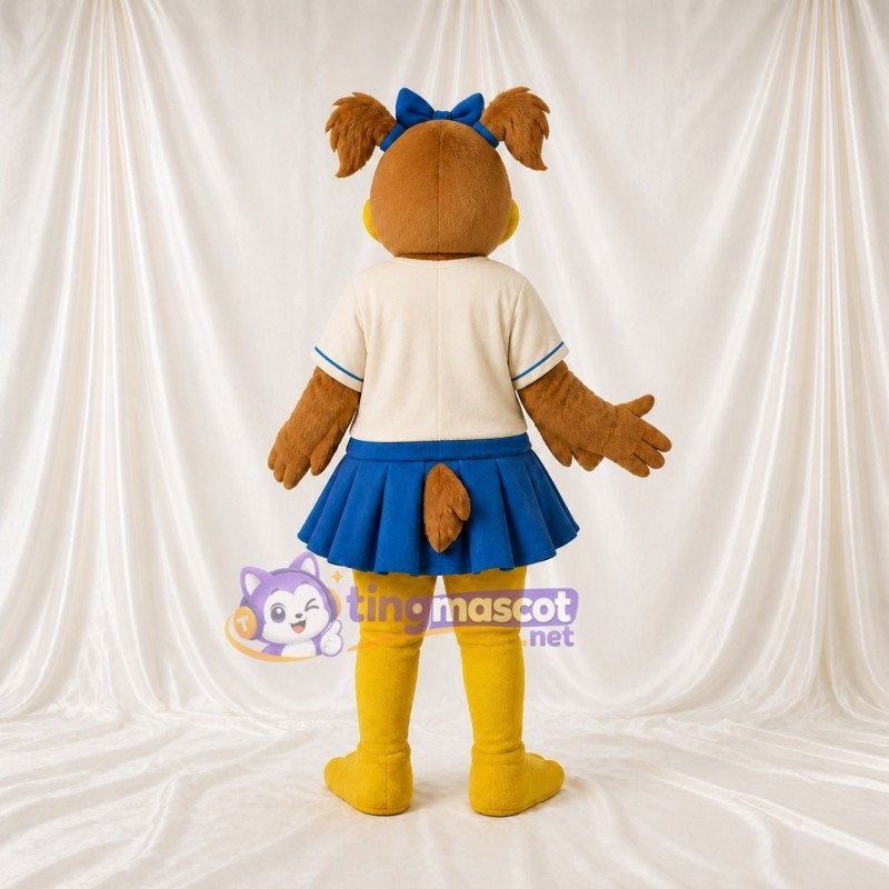 Duck Cheerleader Mascot Costume Full Body for Adults Sports Events