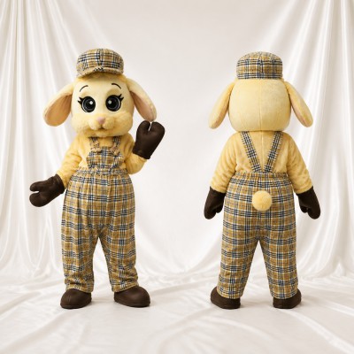 Dog Detective Mascot Costume Full Body for Adults Stage Events