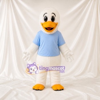 Casual Blue Duck Mascot Costume Full Body for Adults Sports Events