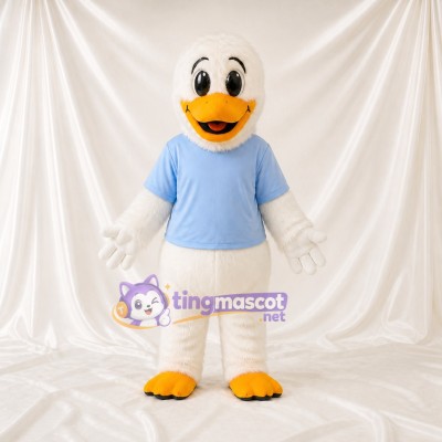 Casual Blue Duck Mascot Costume Full Body for Adults Sports Events