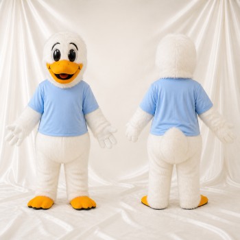 Casual Blue Duck Mascot Costume Full Body for Adults Sports Events