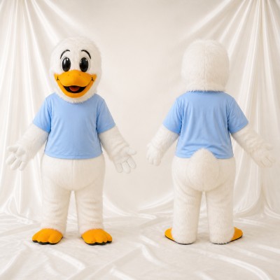Casual Blue Duck Mascot Costume Full Body for Adults Sports Events