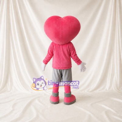 Heart Character Mascot Costume Full Body for Adults Charity Events