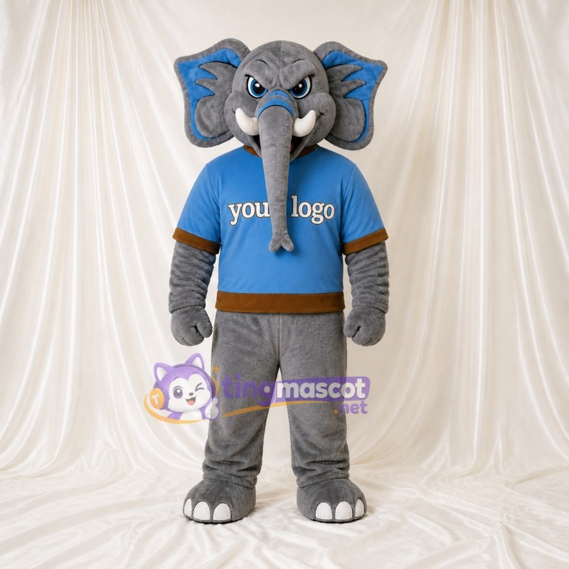 Elephant Mascot Costume Full Body for Adults Zoos