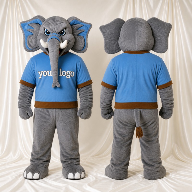 Elephant Mascot Costume Full Body for Adults Zoos