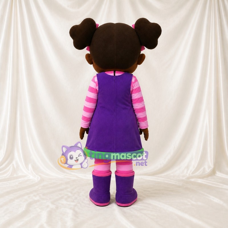 Brown Girl Mascot Costume Full Body for Adults School Events