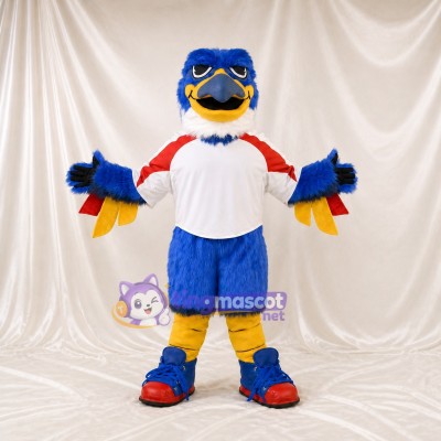 Team Jersey Eagle Mascot Costume Full Body for Adults Sports Events