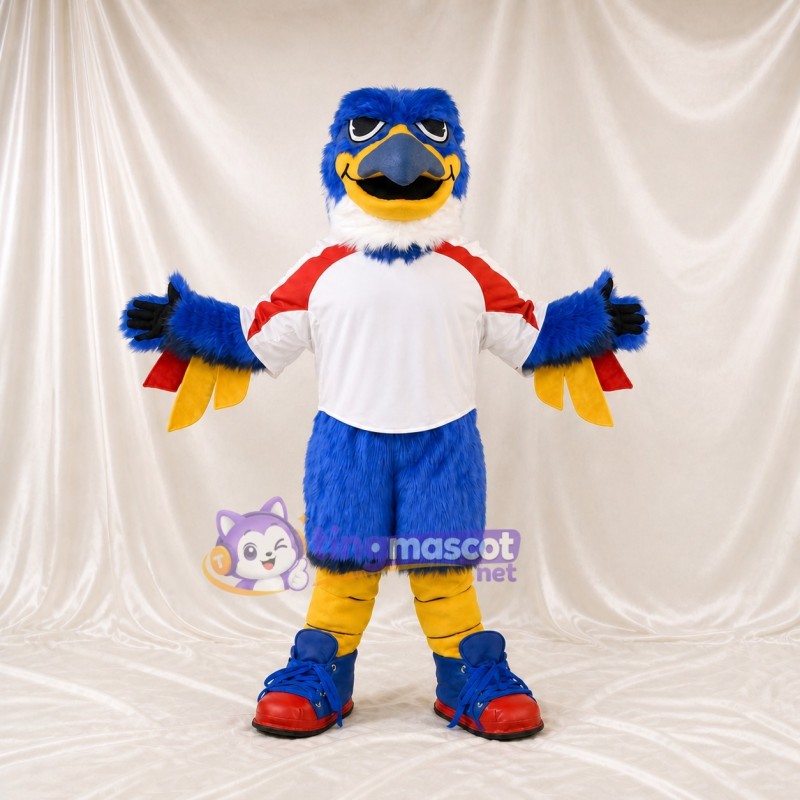 Team Jersey Eagle Mascot Costume Full Body for Adults Sports Events