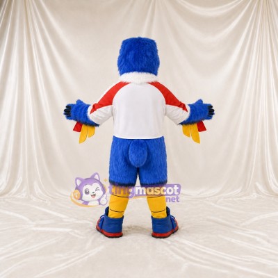 Team Jersey Eagle Mascot Costume Full Body for Adults Sports Events
