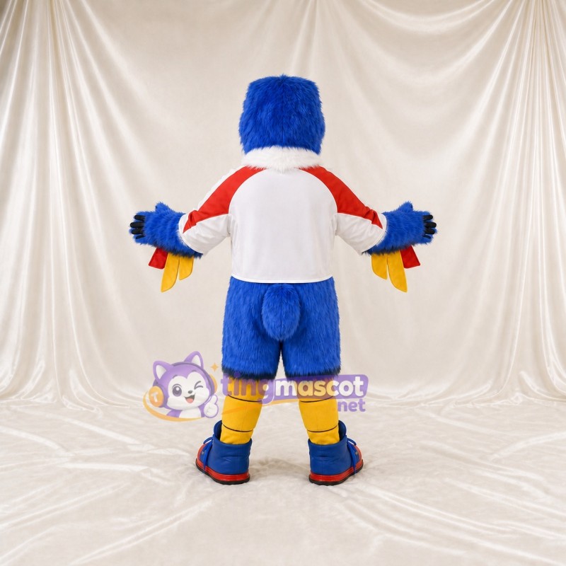 Team Jersey Eagle Mascot Costume Full Body for Adults Sports Events