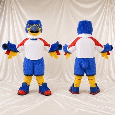 Team Jersey Eagle Mascot Costume Full Body for Adults Sports Events