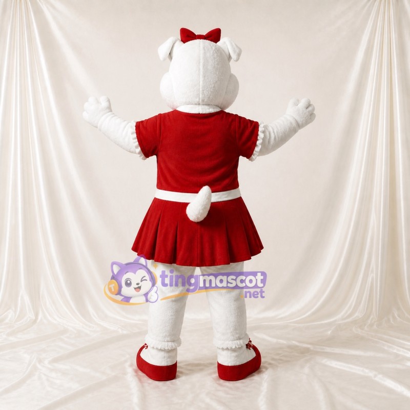 Dog Cheerleader Mascot Costume Full Body for Adults Sports Events