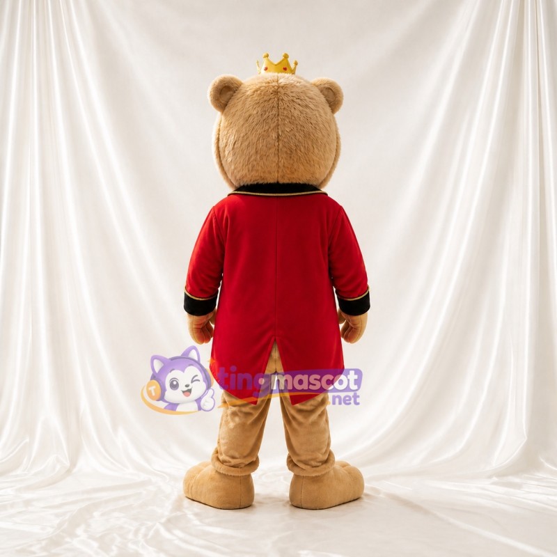 Regal Bear Mascot Costume Full Body for Adults Stage Events