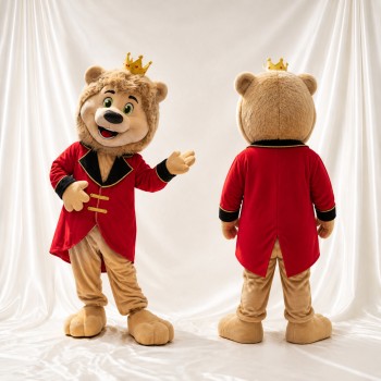 Ours Royal Costume de mascotte intégral pour adultes Événements de scène