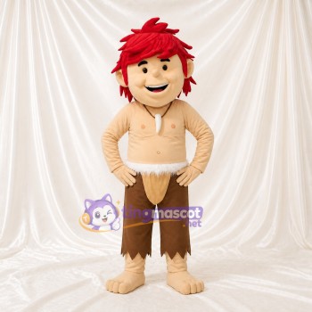 Homme des cavernes Costume de mascotte intégral pour adultes Musées