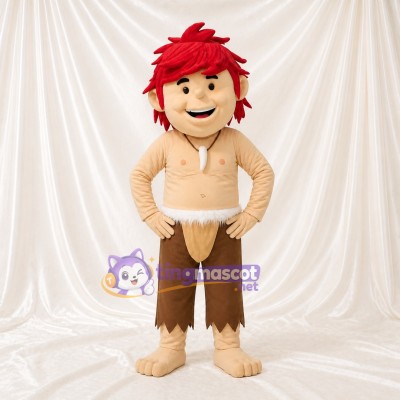 Caveman Mascot Costume Full Body for Adults Museums