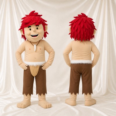 Caveman Mascot Costume Full Body for Adults Museums