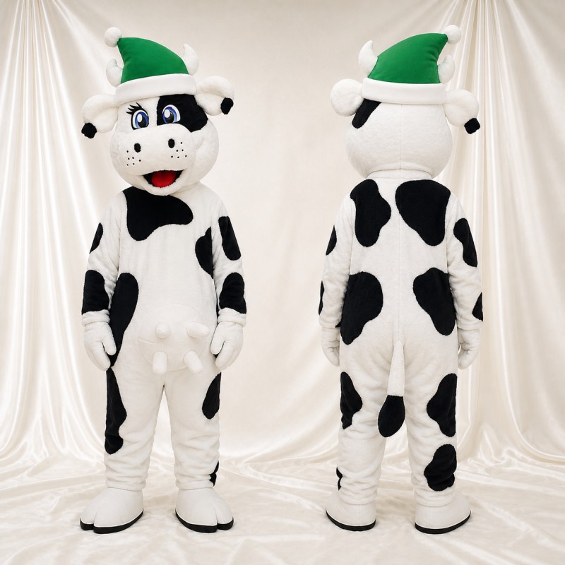 Vache Costume de mascotte intégral pour adultes Noël