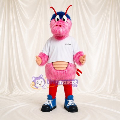 Pink Insect Mascot Costume Full Body for Adults School Events