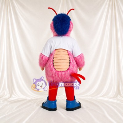 Pink Insect Mascot Costume Full Body for Adults School Events