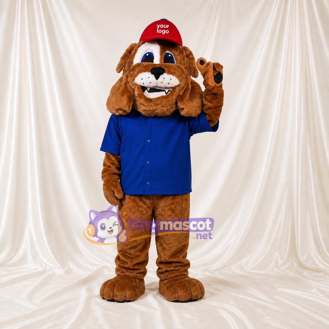 Chien marron Costume de mascotte intégral pour adultes Événements sportifs Chien marron Costume de mascotte intégral pour adultes Événements sportifs