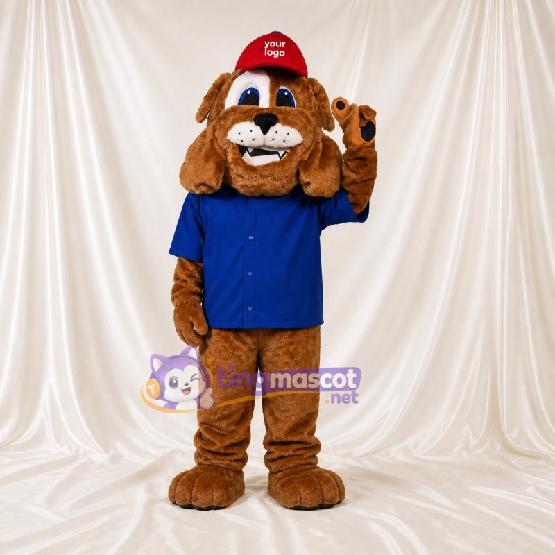 Brown Dog Mascot Costume Full Body for Adults Sports Events