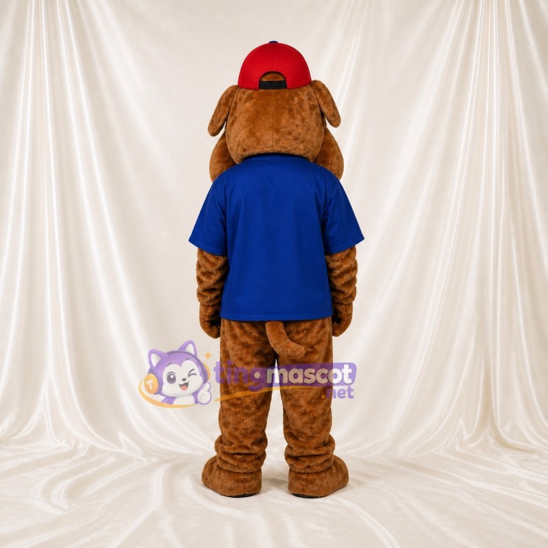 Brown Dog Mascot Costume Full Body for Adults Sports Events