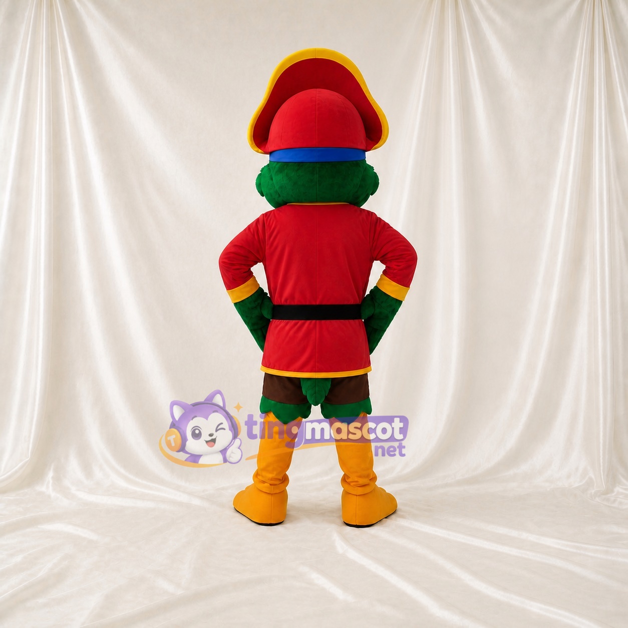 Parrot Pirate Mascot Costume Full Body for Adults Stage Events Parrot Pirate Mascot Costume Full Body for Adults Stage Events
