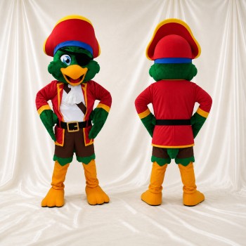 Costume de mascotte perroquet pirate intégral pour adultes – événements de scène