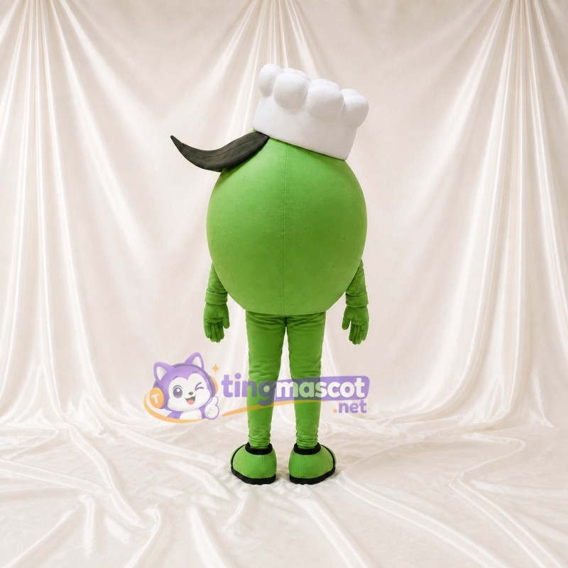 Pea Chef Mascot Costume Full Body for Adults Food Events