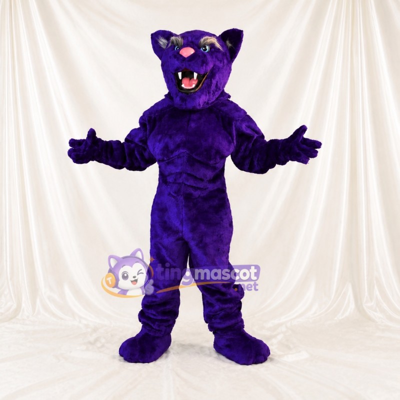 Panthère violette Costume de mascotte intégral pour adultes Événements sportifs