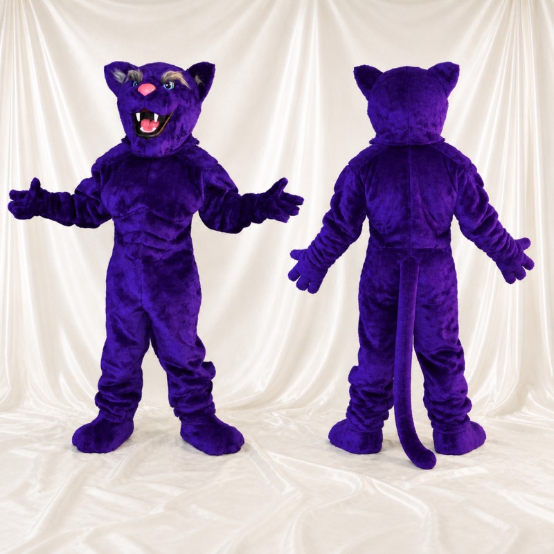 Panthère violette Costume de mascotte intégral pour adultes Événements sportifs