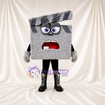 Clapperboard Mascot Costume Full Body for Adults School Events