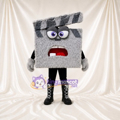 Clapperboard Mascot Costume Full Body for Adults School Events