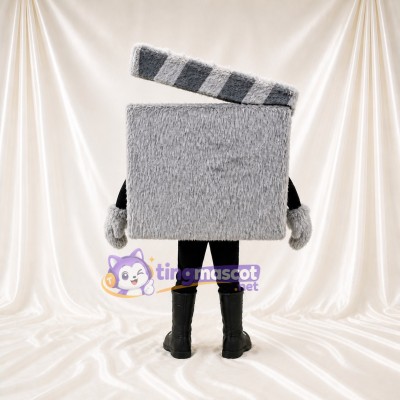 Clapperboard Mascot Costume Full Body for Adults School Events
