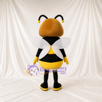 Yellow Bee Mascot Costume Full Body for Adults School Events