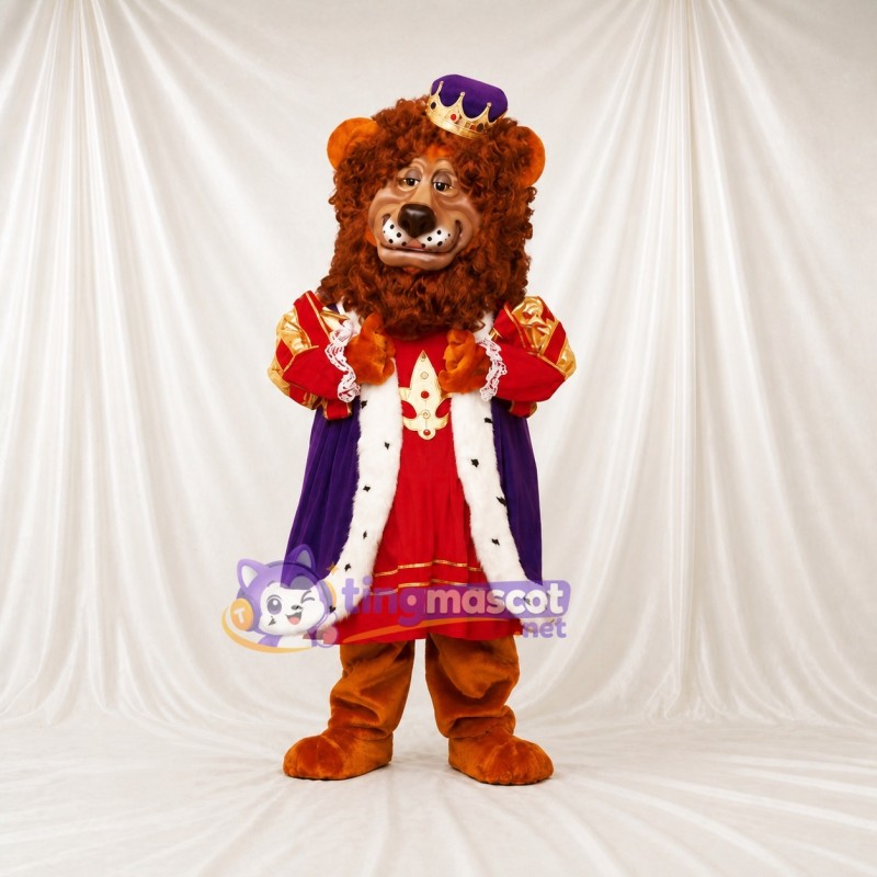 Lion Mascot Costume Full Body for Adults Stage Events