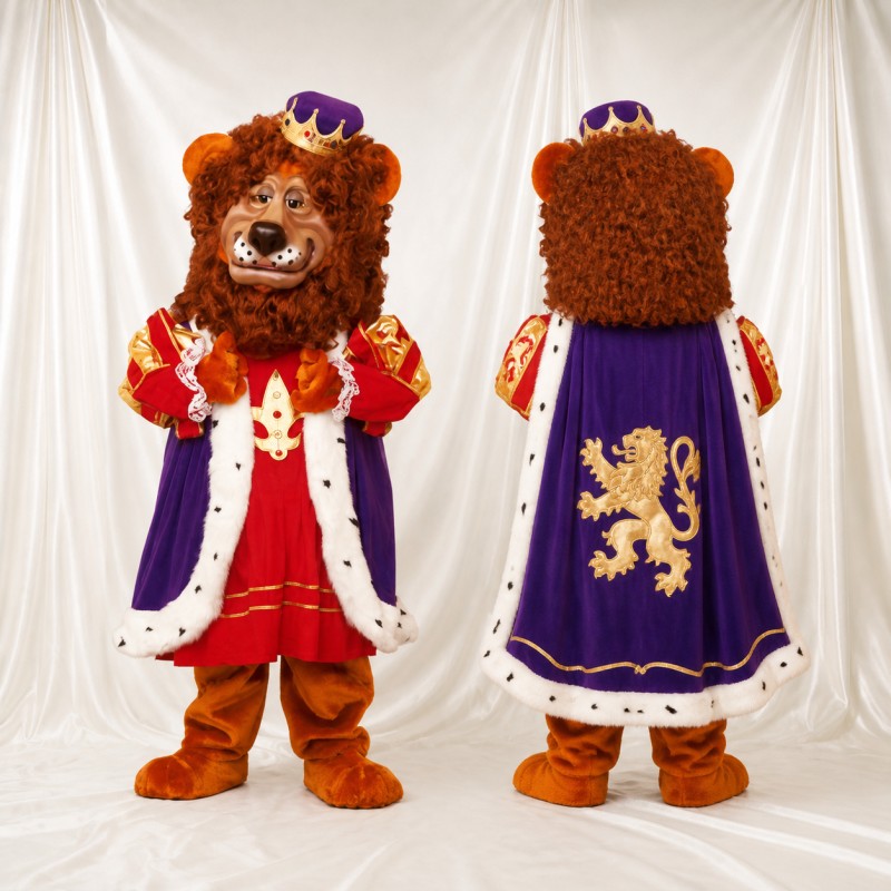 Lion Mascot Costume Full Body for Adults Stage Events