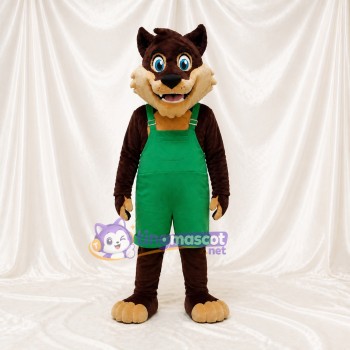 Costume de mascotte loup intégral pour adultes – événements scolaires