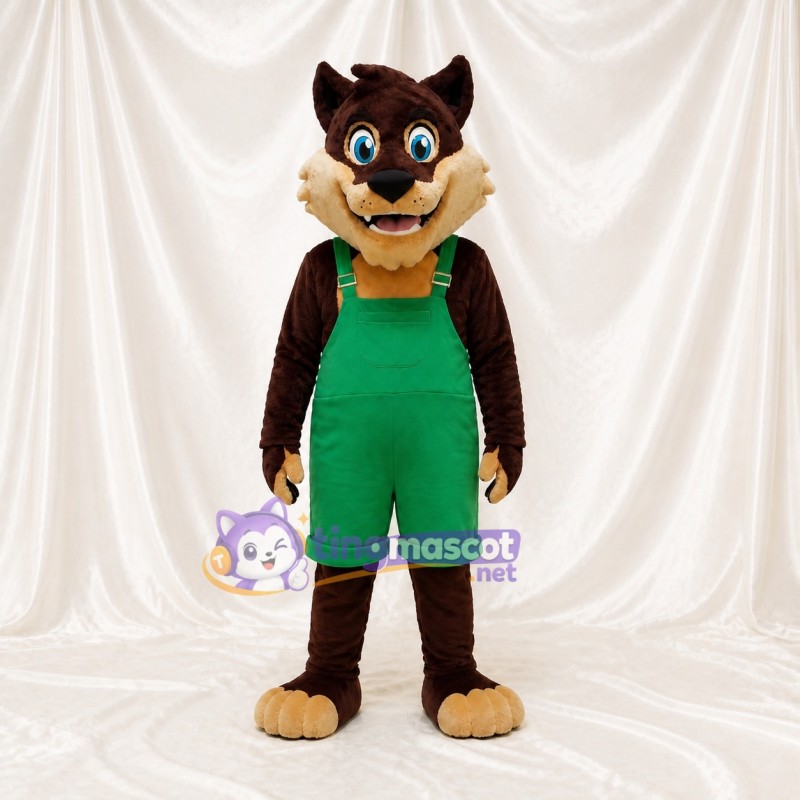 Costume de mascotte loup intégral pour adultes – événements scolaires