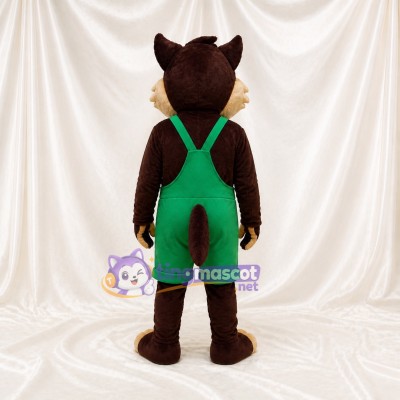 Costume de mascotte loup intégral pour adultes – événements scolaires