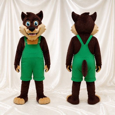 Costume de mascotte loup intégral pour adultes – événements scolaires