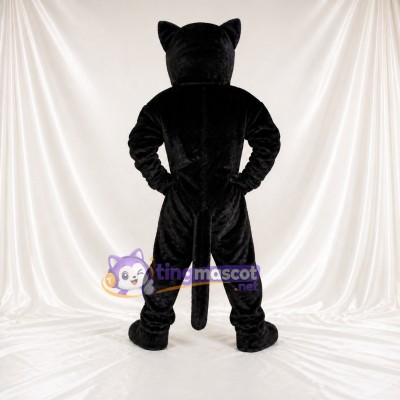 Black Panther Mascot Costume Full Body for Adults Sports Events