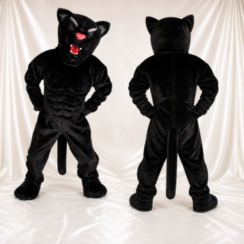 Black Panther Mascot Costume Full Body for Adults Sports Events