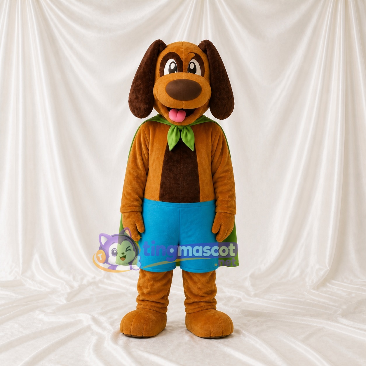 Chien marron Costume de mascotte intégral pour adultes Événements scolaires Chien marron Costume de mascotte intégral pour adultes Événements scolaires