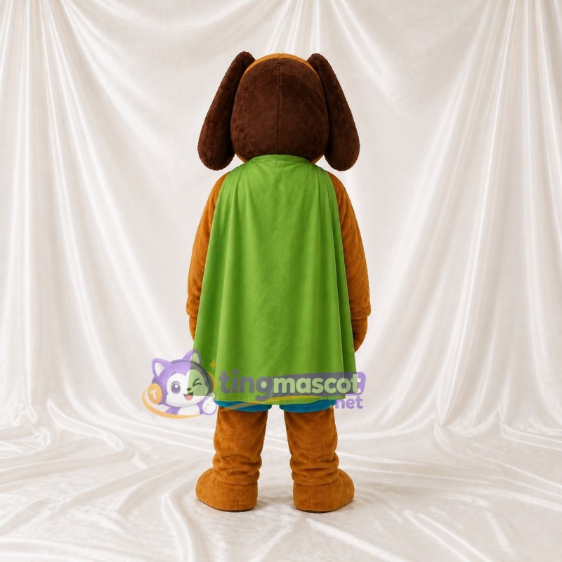 Brown Dog Mascot Costume Full Body for Adults School Events