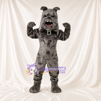 Bouledogue gris Costume de mascotte intégral pour adultes Événements sportifs