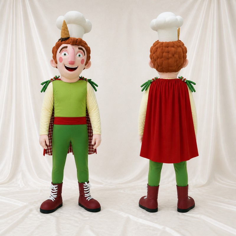Chef Character Mascot Costume Full Body for Adults Food Events