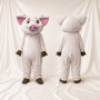 Cochon Blanc Costume de mascotte intégral pour adultes Événements gastronomiques